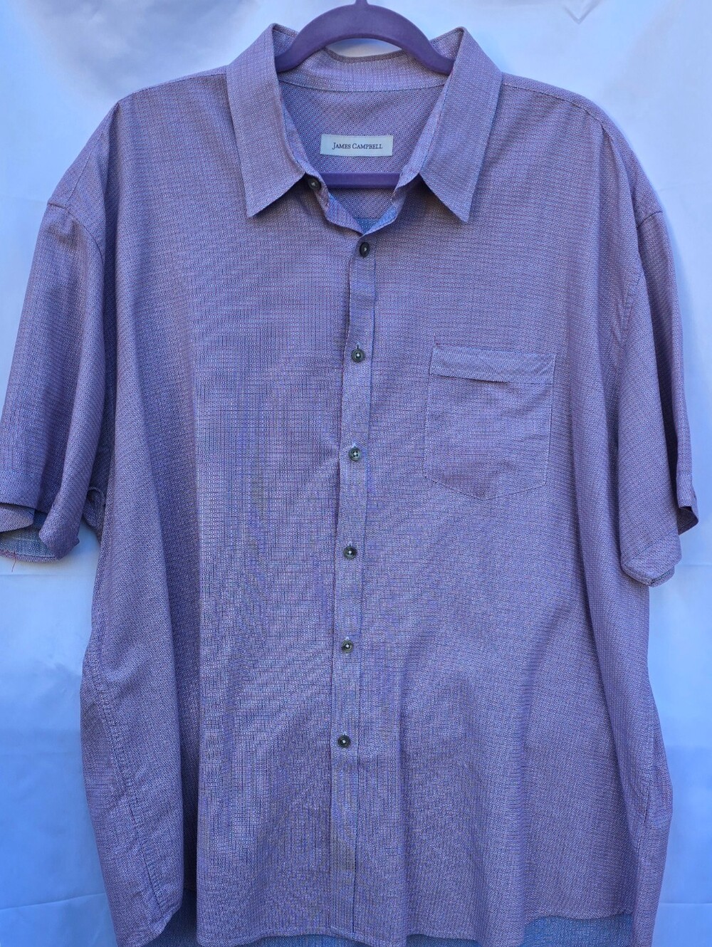 James Campbell Short-Sleeve Button-Down Shirt